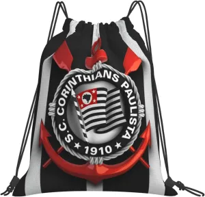 Sport Club Corinthians Paulista Unisex Adult Shoulders Bag Backpack Drawstring Bag for Shopping Swim Camp