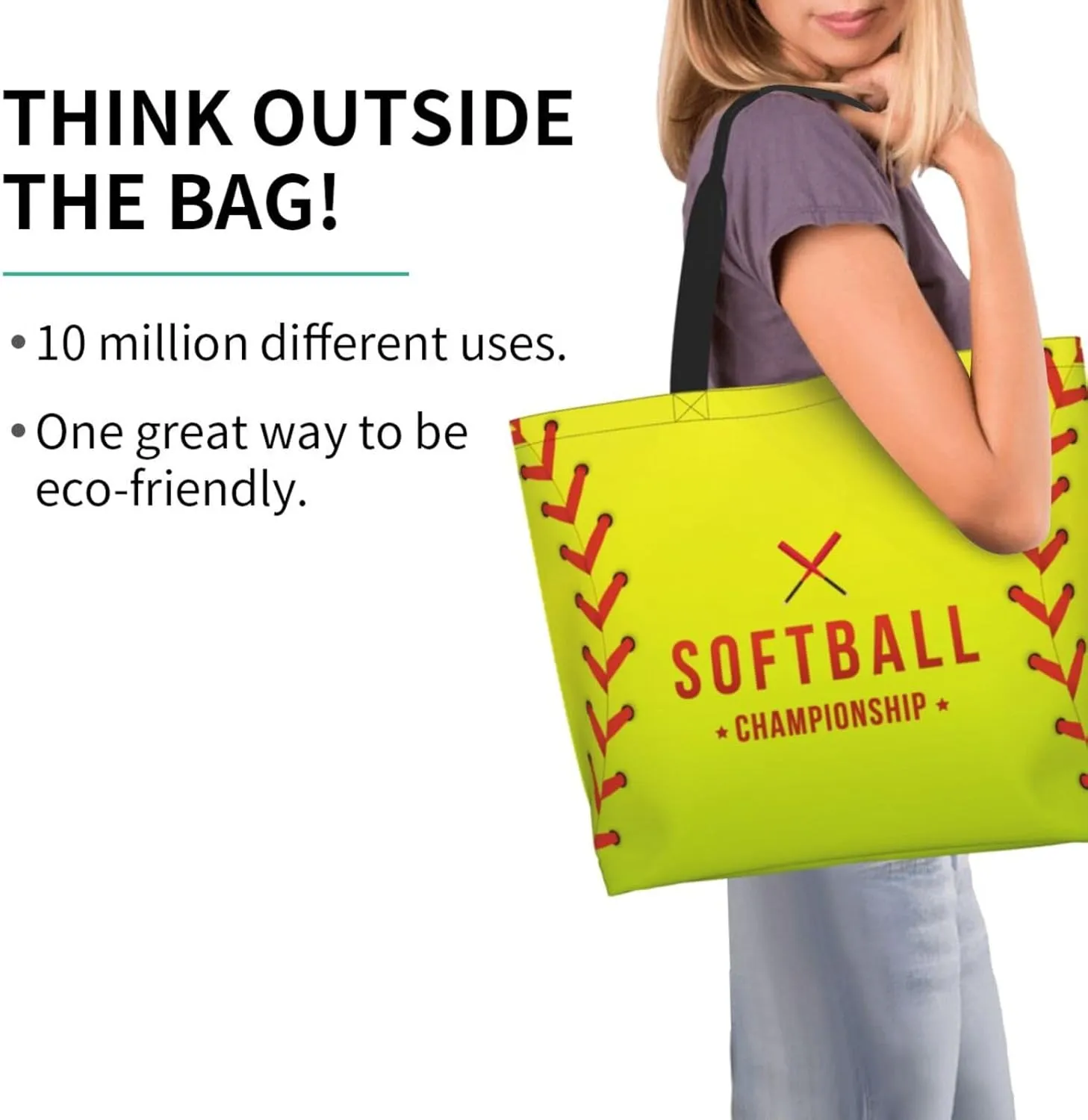 Sport Soccer Large Tote Bag Simple Casual Portable Shoulder Bags Reusable Grocery Handbag For Women Gym Travel