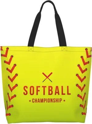 Sport Soccer Large Tote Bag Simple Casual Portable Shoulder Bags Reusable Grocery Handbag For Women Gym Travel