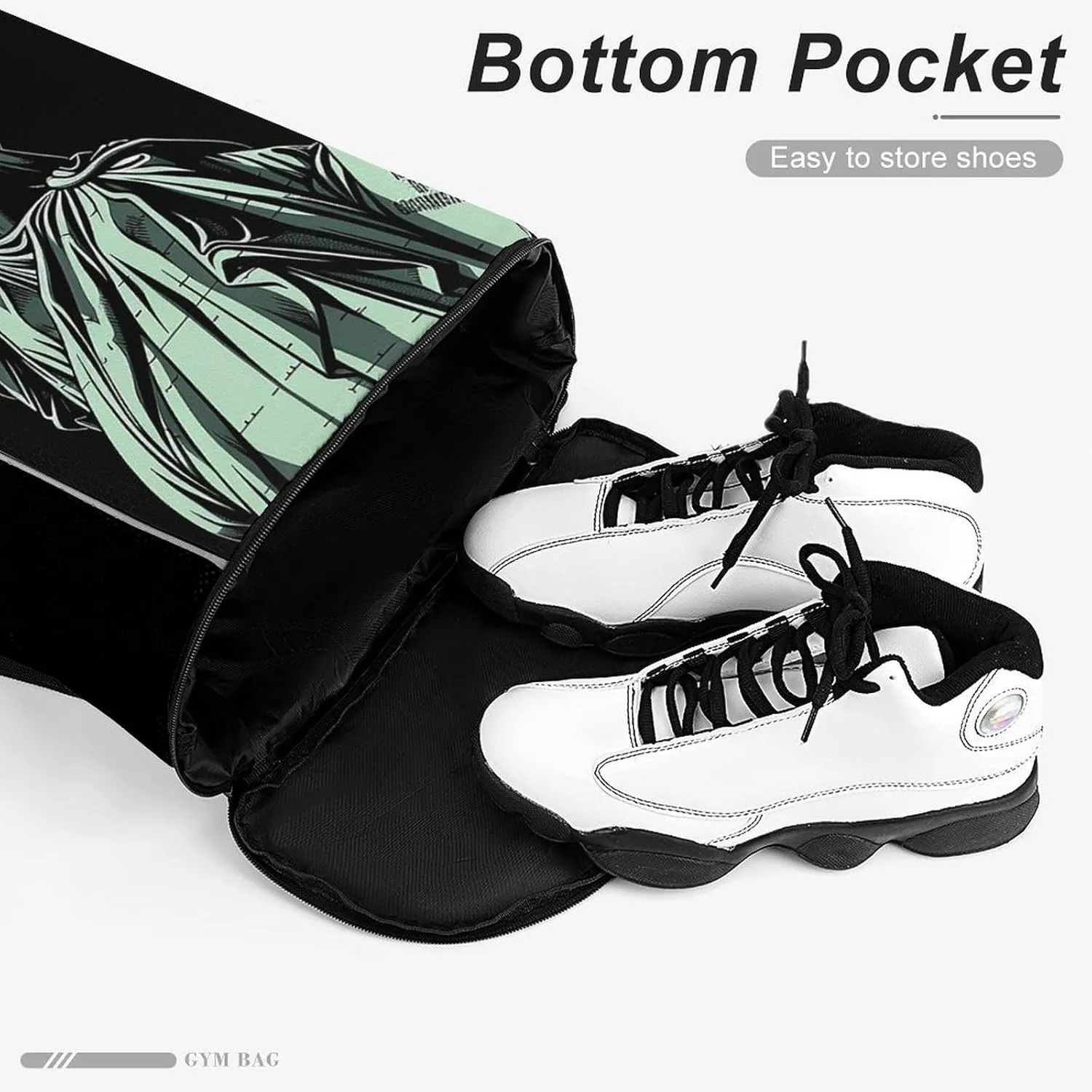 Sports Drawstring Backpack Lightweight Small Gym Bag Statue of Liberty Pattern Gym Sackpack for Women Men
