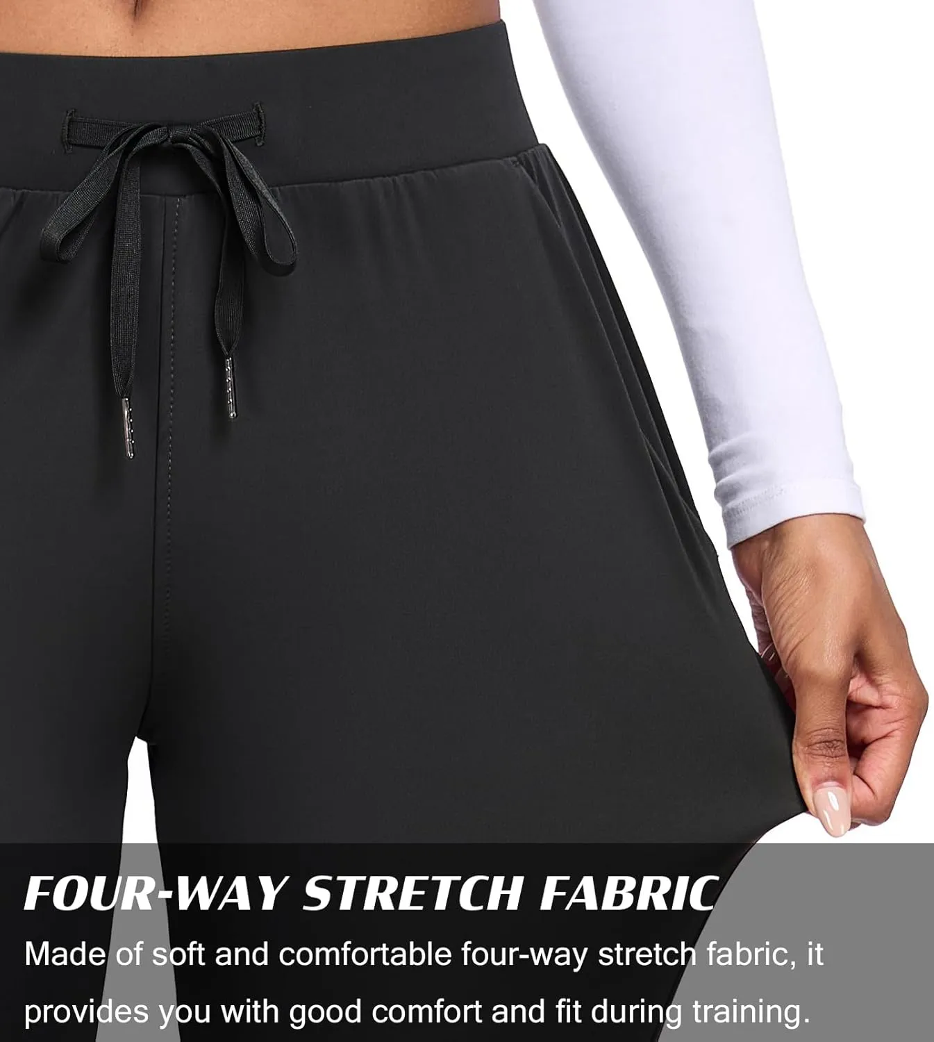 SPOSULEI Womens Joggers 27''/29''/31'' Stretch Lightweight Athletic Lounge Sweatpants Tapered Running Travel Pants