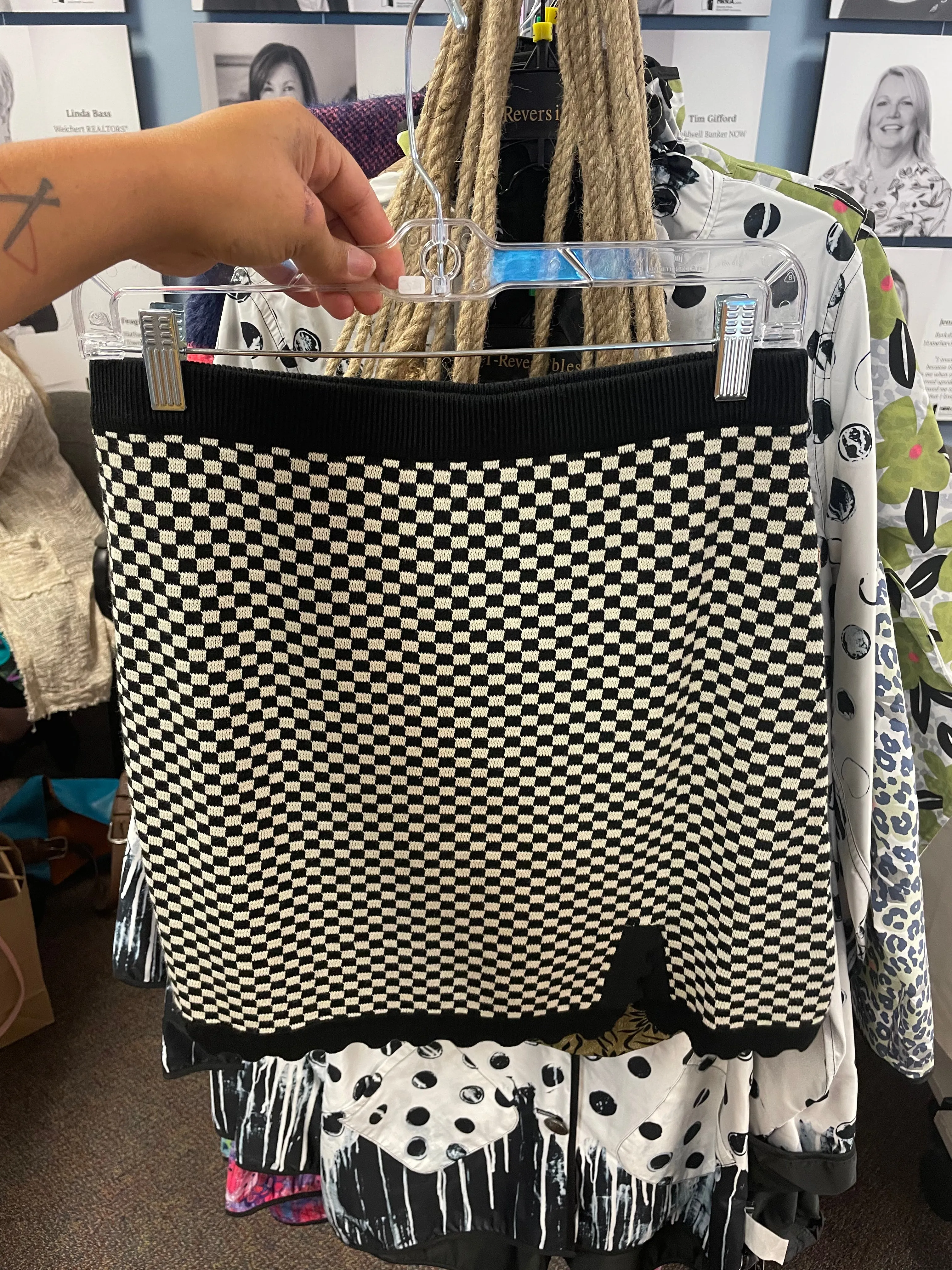 St Geraldine Checkered Skirt Set