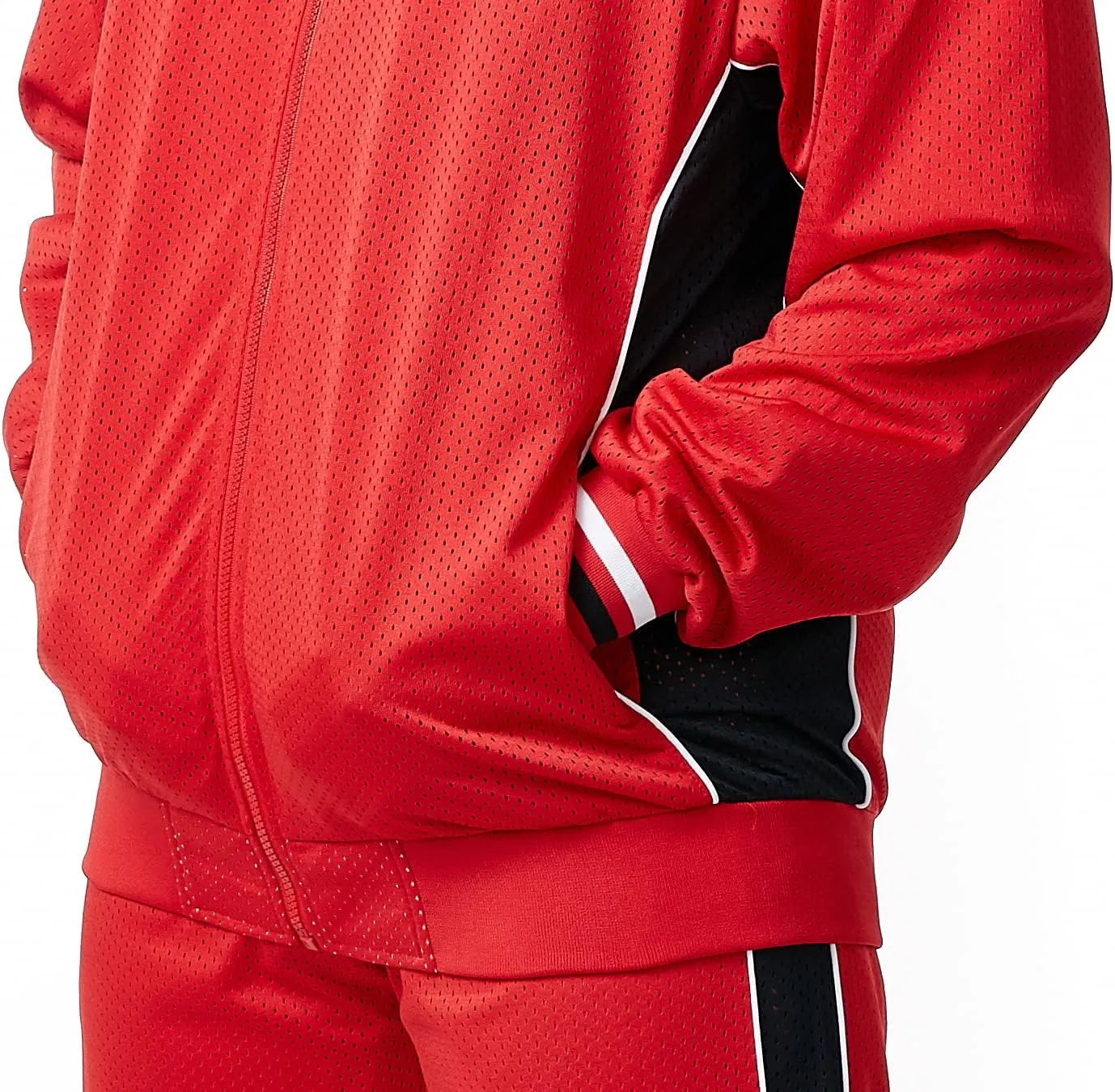 STACY ADAMS Men’s 2pc Mesh Sport-Casual Zip Tracksuit
