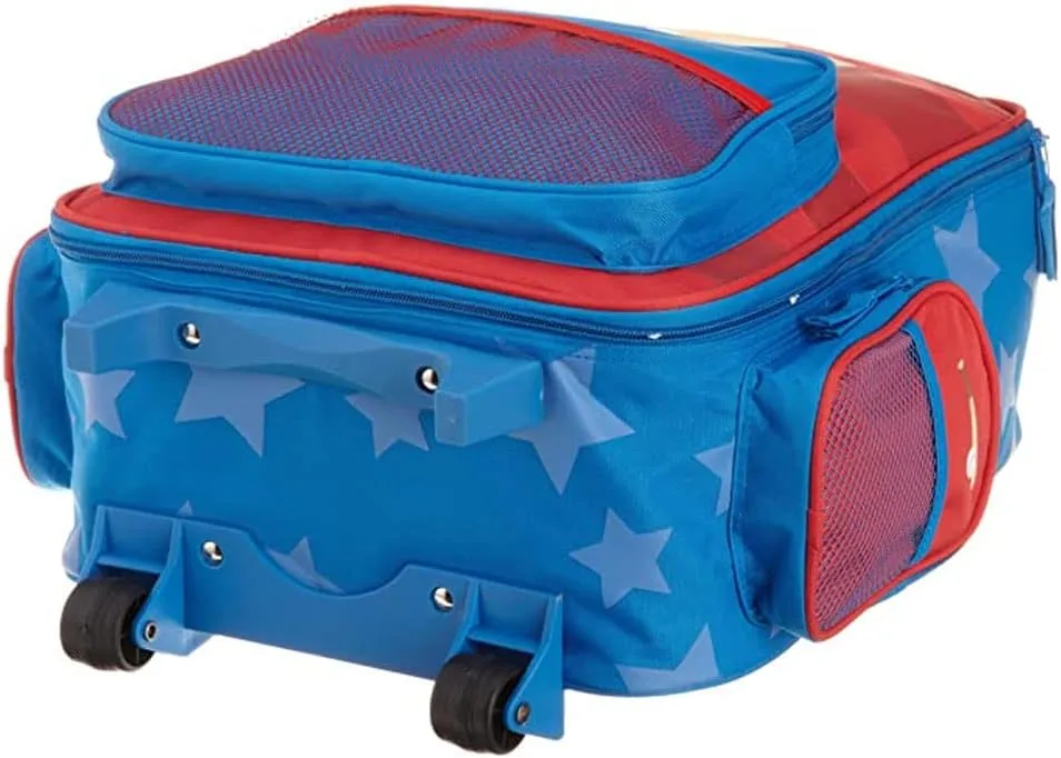 Stephen Joseph Kids Luggage - Personalized Carry On Luggage - Sports Ball Travel Bag - Rolling Bag with Custom Name