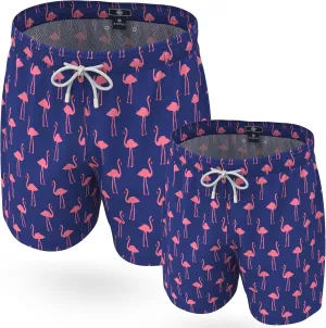 Stivali Father Son Matching Swim Trunks - Modern Swimming Trunk Set - Daddy Son Bathing Suits