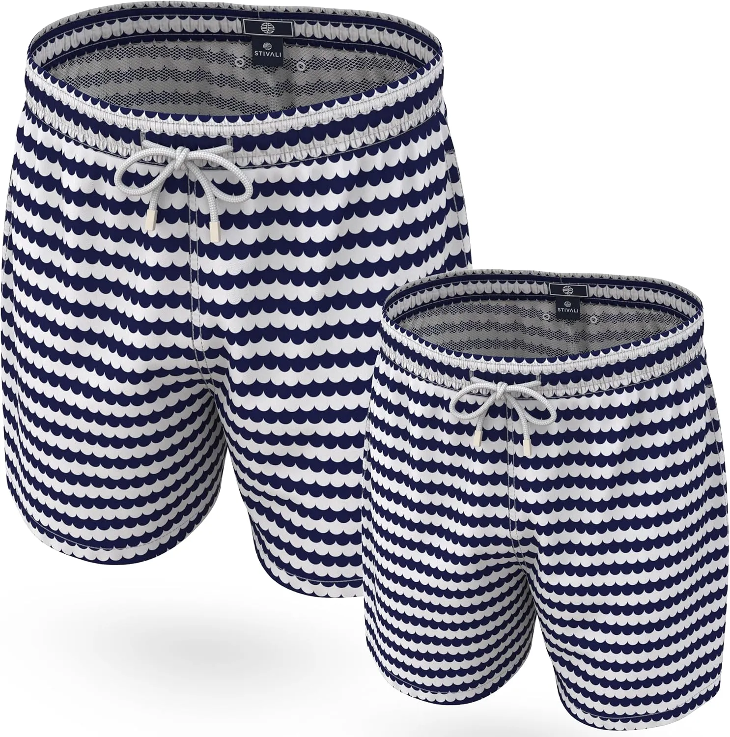 Stivali Father Son Matching Swim Trunks - Modern Swimming Trunk Set - Daddy Son Bathing Suits