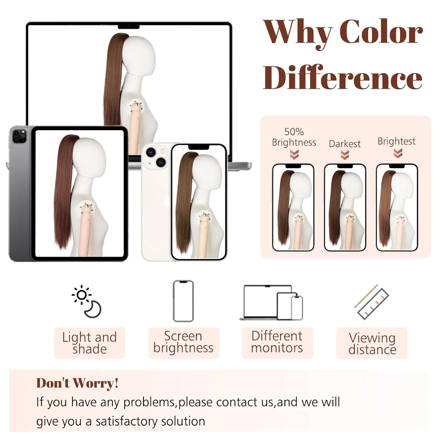 Straight Ponytail Extension for Women, 26 Inch Long Ombre Pony Tails Hair Extensions, Drawstring Ponytail for Black Women, Soft Synthetic Hair Extensions Ponytail for Daily Use (Color: 35A#)