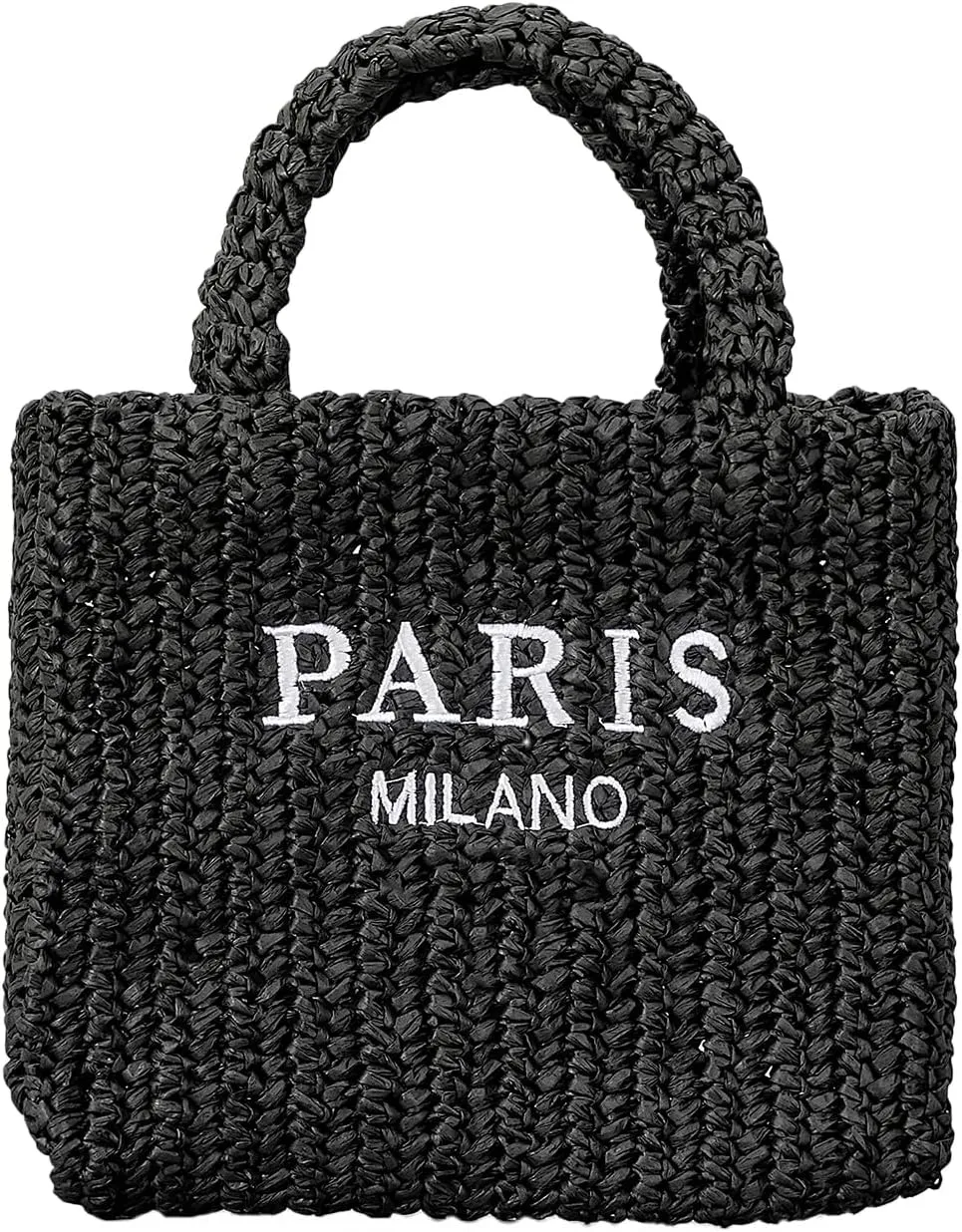 Straw Beach Bag for Women Summer Woven Tote Bag Packable Straw Purses and Handbags for Vacation Holiday