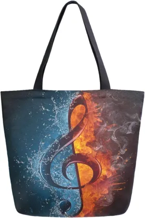 Stylish Print Extra Large Shoulder Tote Bag for Beach Travel Weekender Gym Grocery Shopping…