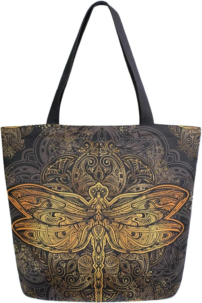 Stylish Print Extra Large Shoulder Tote Bag for Beach Travel Weekender Gym Grocery Shopping…