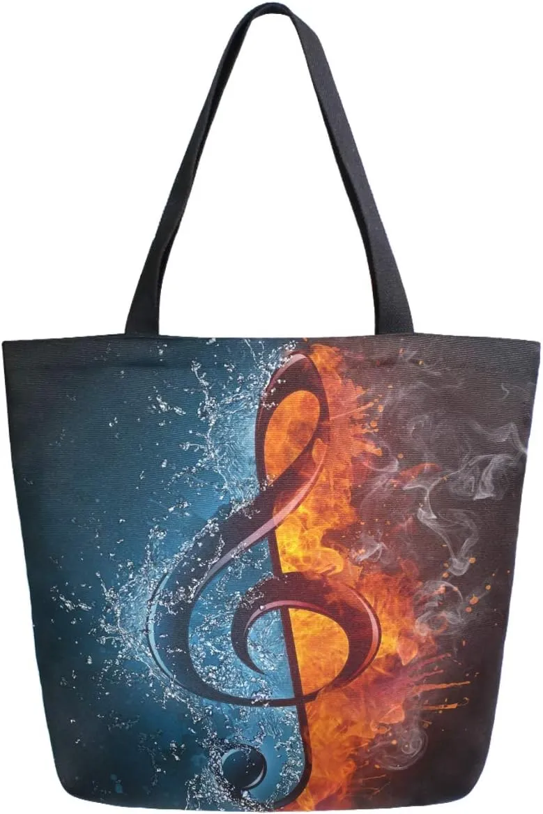 Stylish Print Extra Large Shoulder Tote Bag for Beach Travel Weekender Gym Grocery Shopping…