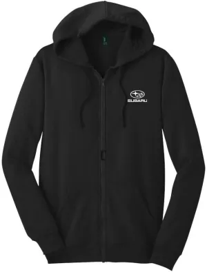 Subaru Logo Black Full Zipper Hoodie Sweatshirt Forester Impreza WRX STI Ascent Outback Legacy Crosstrek Brz (XXL)