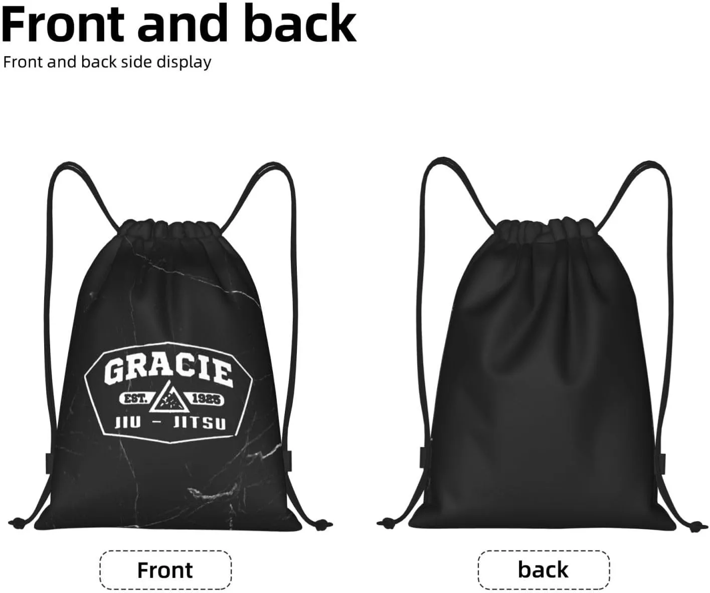 Suitable for Gym Shopping Sports Yoga Jiu Jitsu 1925 Drawstring Bag, Small