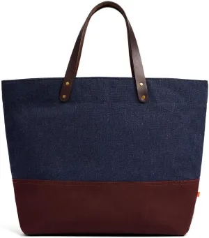 Sunbrella 1961 Tote Bag | Durable, Water & Stain Resistant | Fits 13" Laptop | Recycled Material | For Business & Travel | Indigo