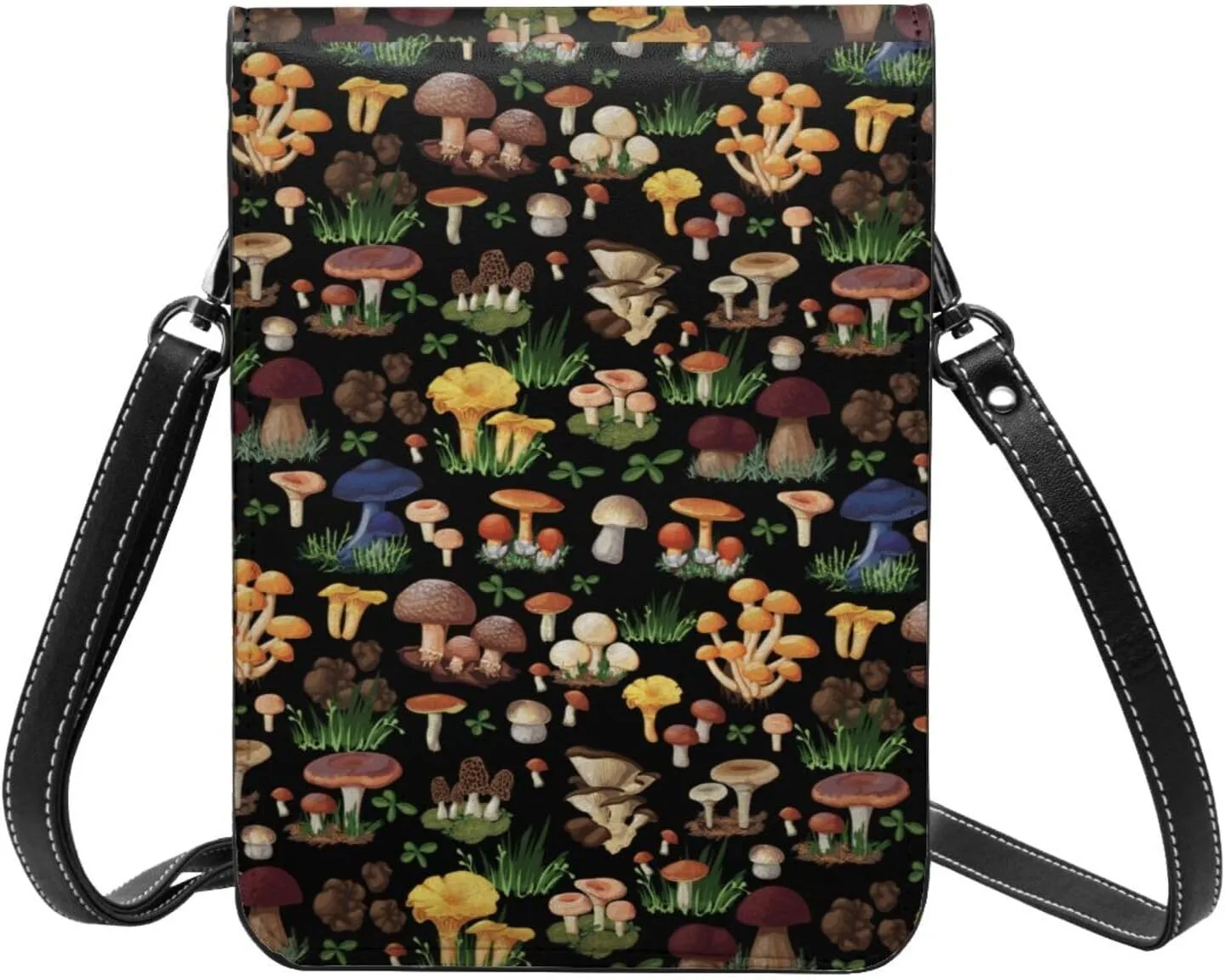 Sunflower Cow American Flag Cell Phone Purse Small Crossbody Bags For Women Men Wallet Purses With Adjustable Strap