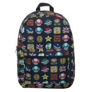 Super Mario All Over Print Sublimated Backpack