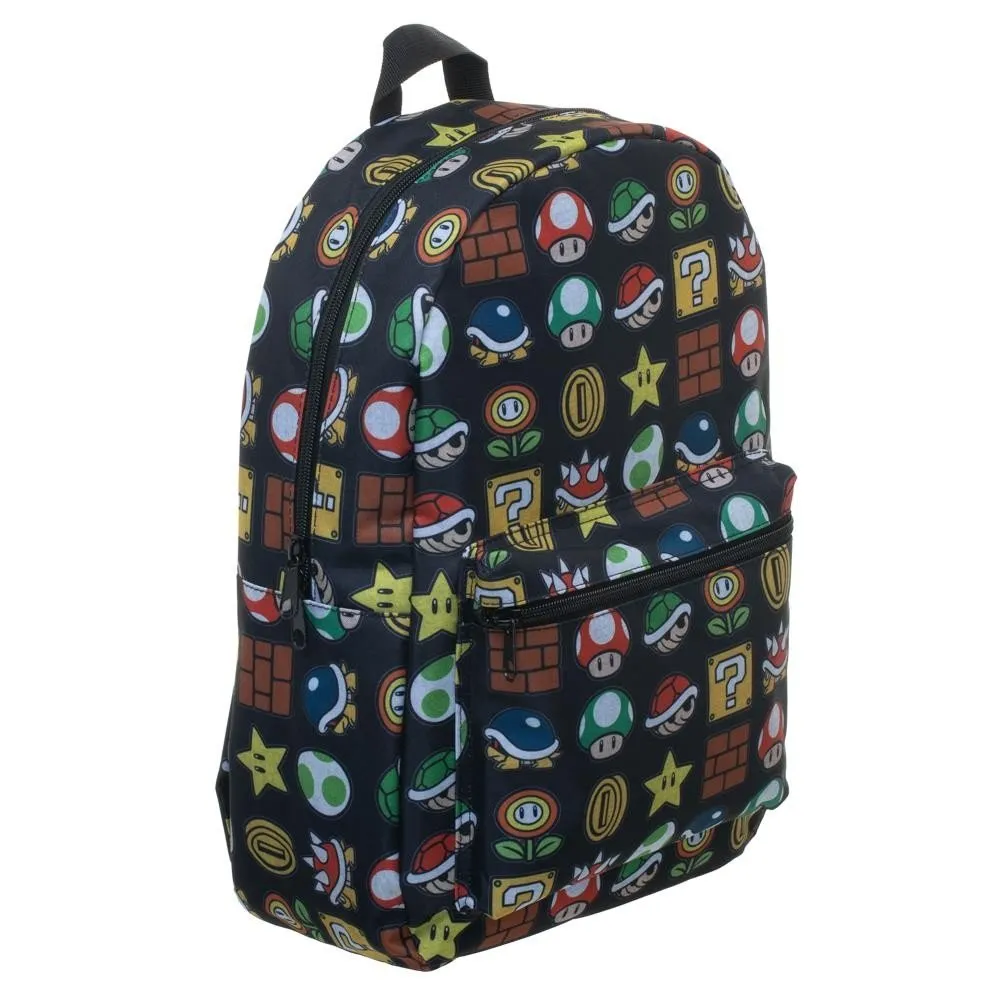 Super Mario All Over Print Sublimated Backpack