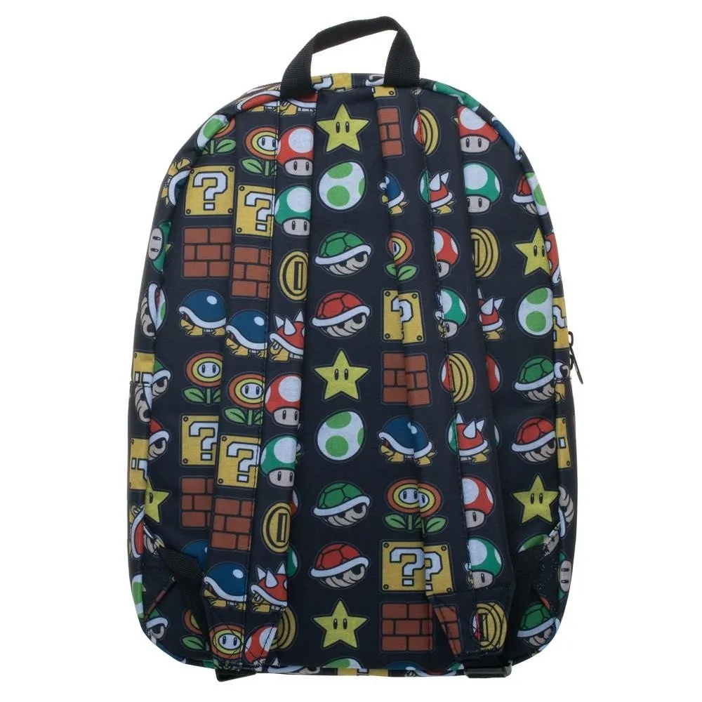 Super Mario All Over Print Sublimated Backpack