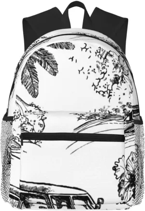 Surf Stall Lightweight Packable Backpack Travel Casual Hiking Daypack Foldable Backpack For Men Women