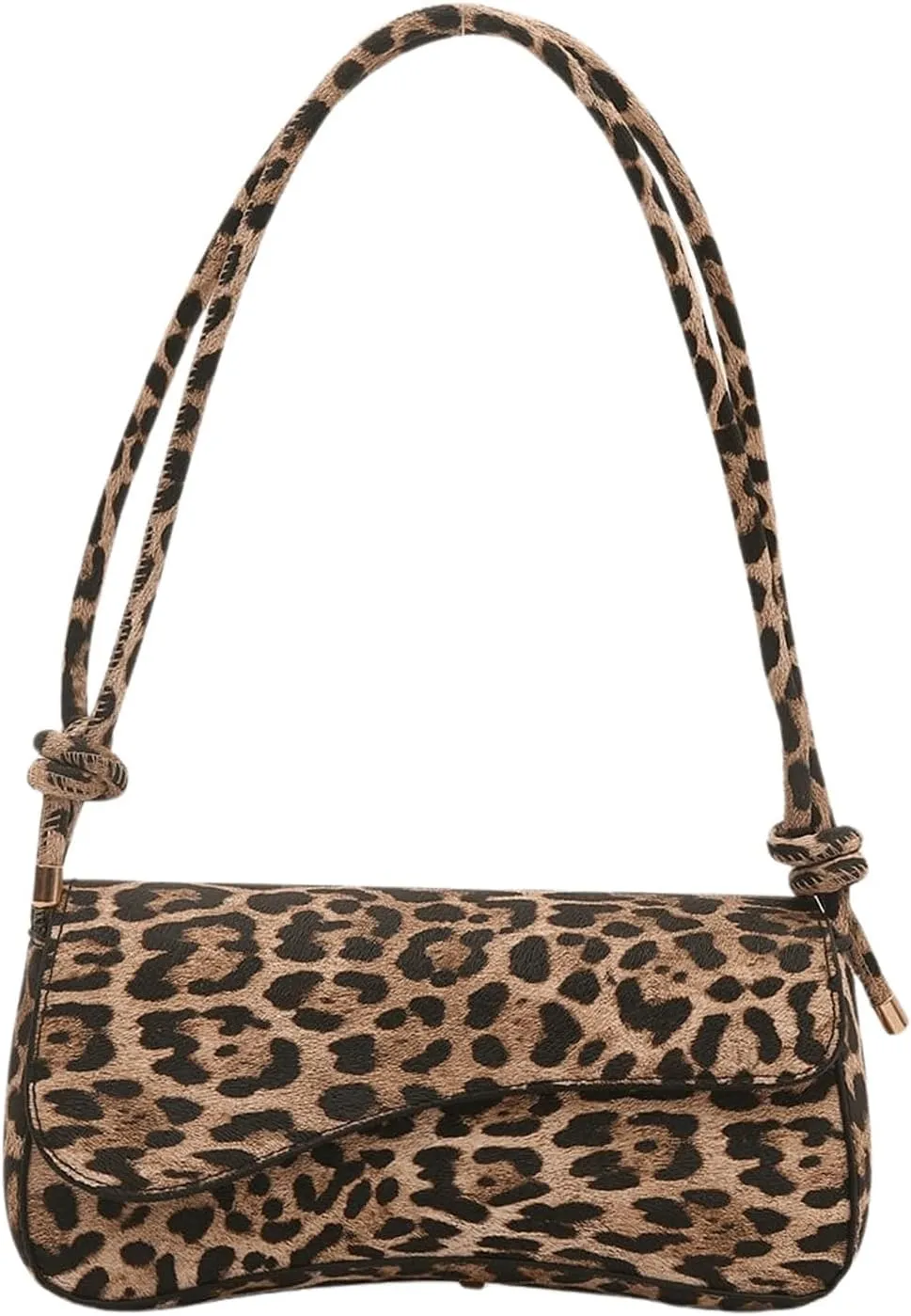 SweatyRocks Women's Asymmetrical Flap Shoulder Bag Adjustable Knot Strap Top Handle Purses