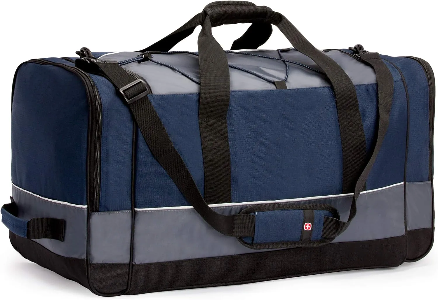 SwissGear Apex Duffle Bag for Travel and Gym with Bungee-Cord System
