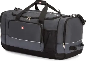 SwissGear Apex Duffle Bag for Travel and Gym with Bungee-Cord System