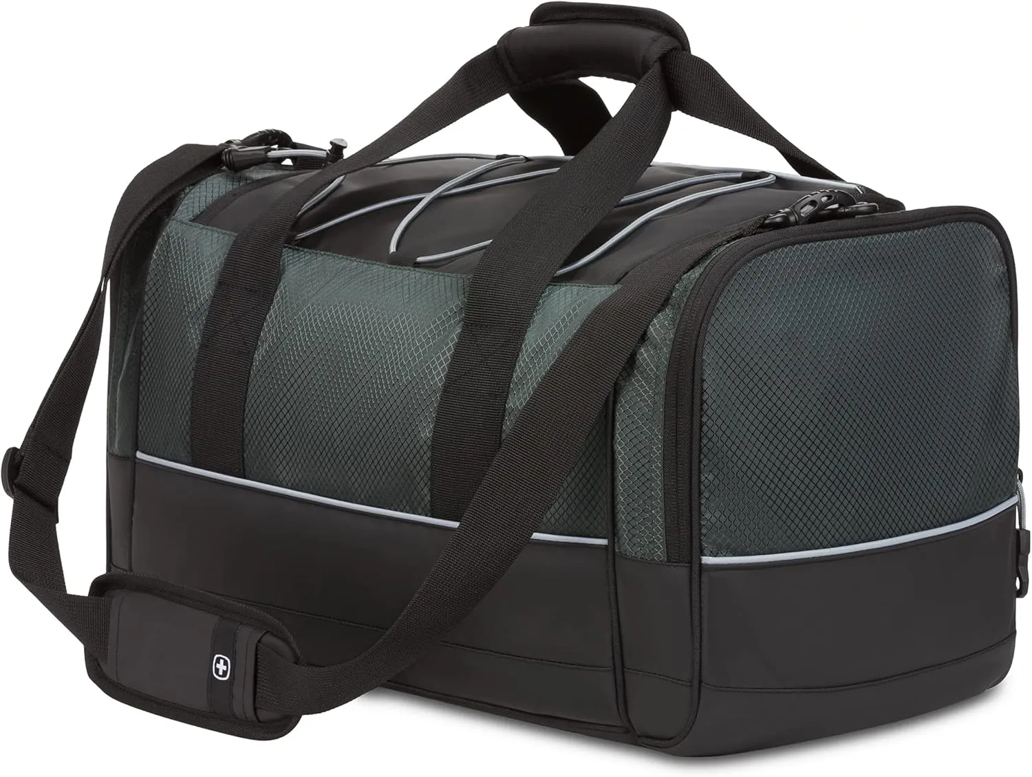 SwissGear Apex Duffle Bag for Travel and Gym with Bungee-Cord System