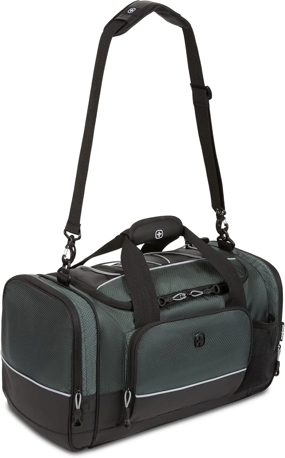 SwissGear Apex Duffle Bag for Travel and Gym with Bungee-Cord System