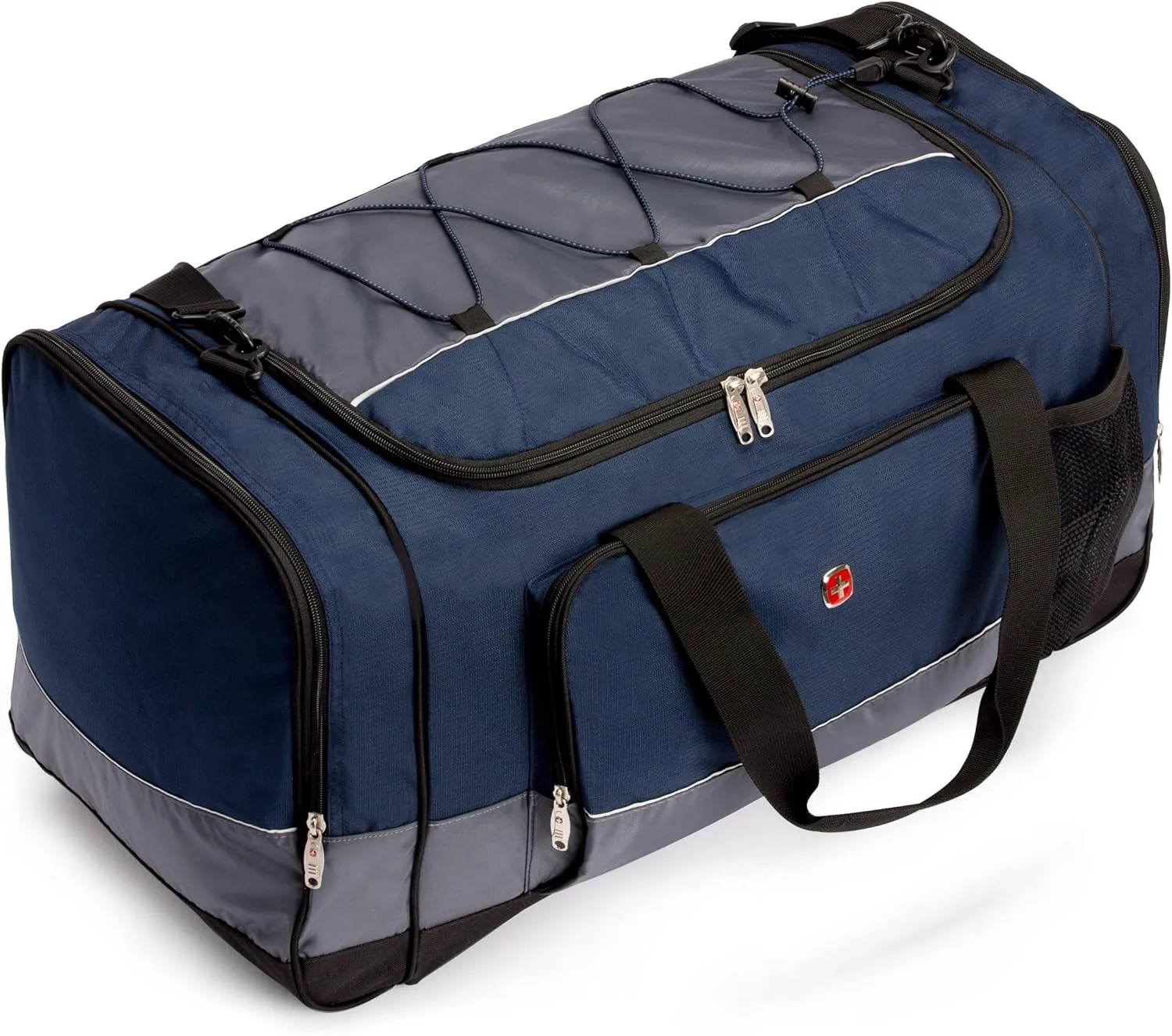 SwissGear Apex Duffle Bag for Travel and Gym with Bungee-Cord System