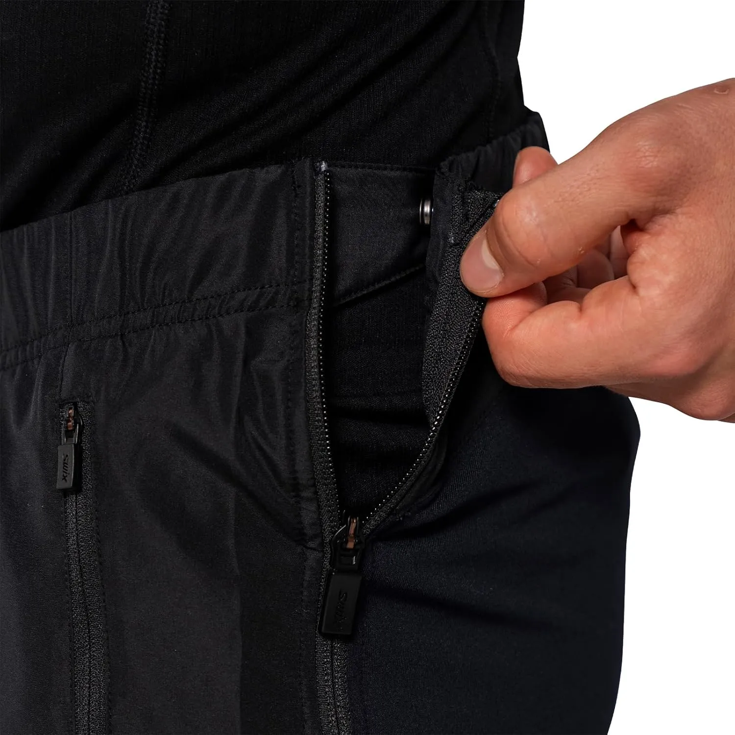 Swix mens Infinity Hybrid Wind Full Zip Pants M