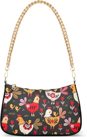 Tacos Restaurant Food Pattern Purses for Women Hobo Tote Bag Women Cute Handbags Printed Small Shoulder Bag