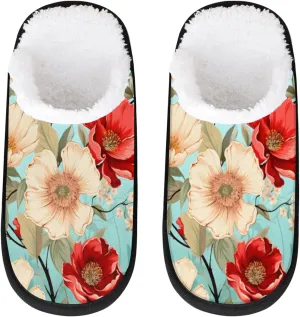 Tavisto Cozy Travel Slippers for Women Men, Non-Slip Sole Fleece Lining Washable House Shoes