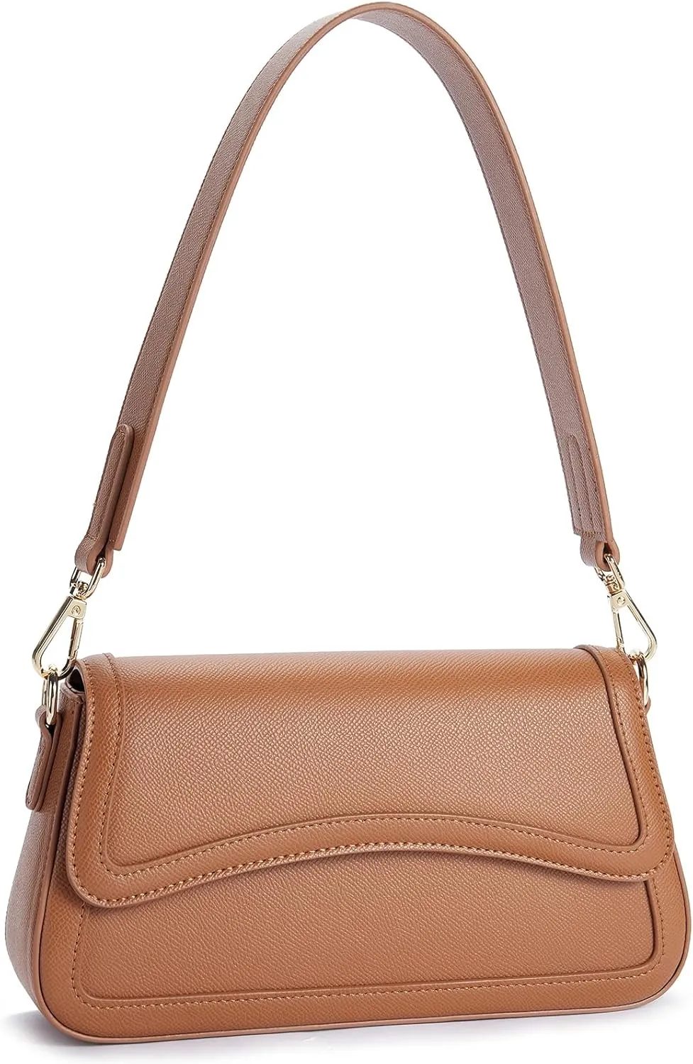Telena Shoulder Bag for Women Vegan Leather Women's Shoulder Purses Handbags with 2 Removable Strap Crossbody Bag Purses
