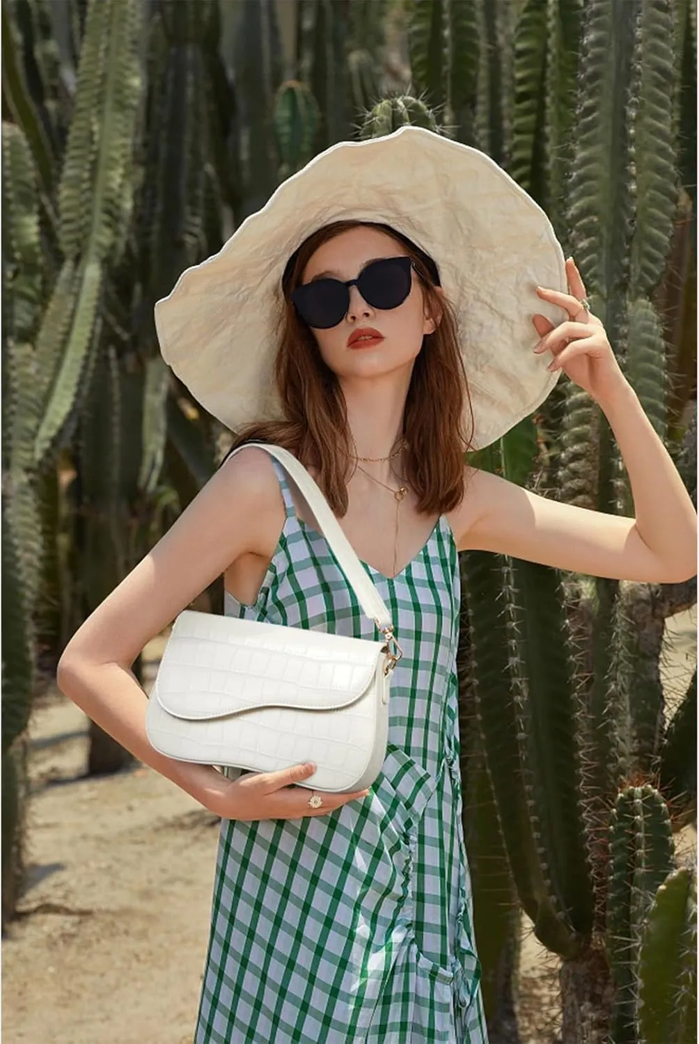 Telena Shoulder Bag for Women Vegan Leather Women's Shoulder Purses Handbags with 2 Removable Strap Crossbody Bag Purses
