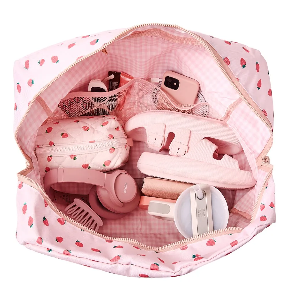 The Pack Up Duffle Mini Strawberry Print