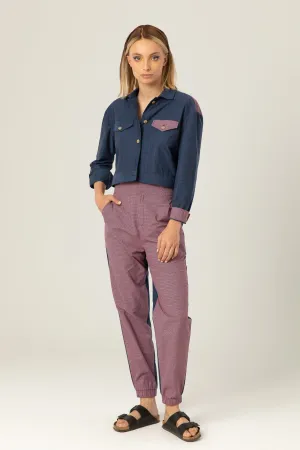 The Picnic Pants | Red & navy checkered