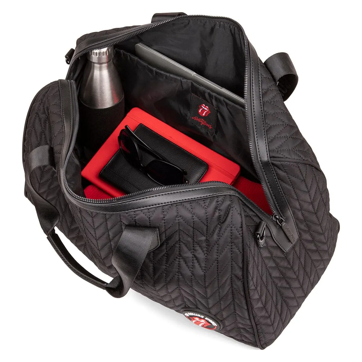 The Rolling Stones Iconic Quilted Duffle Bag