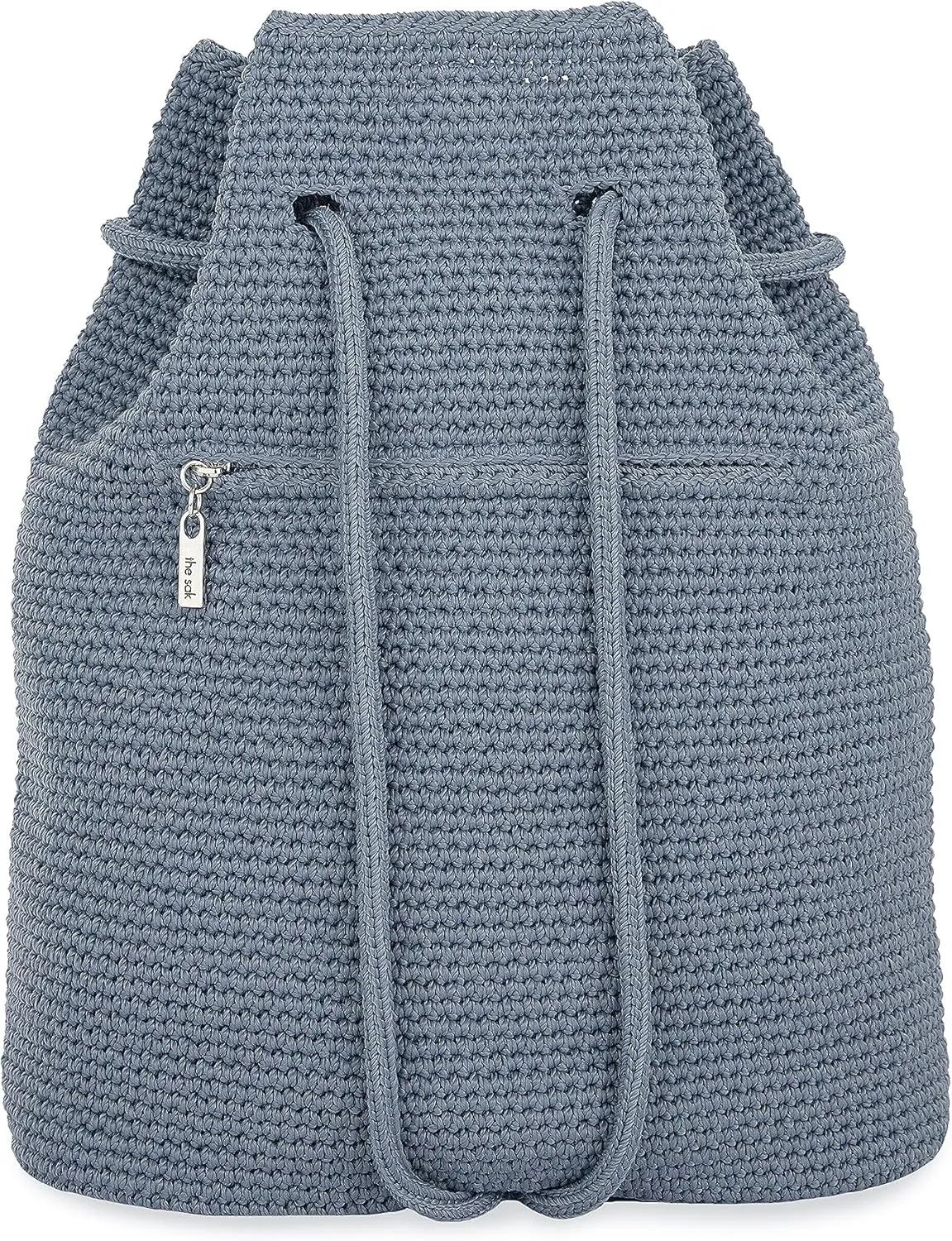 The Sak Large Dylan Backpack in Crochet, Adjustable Backstrap, Maritime