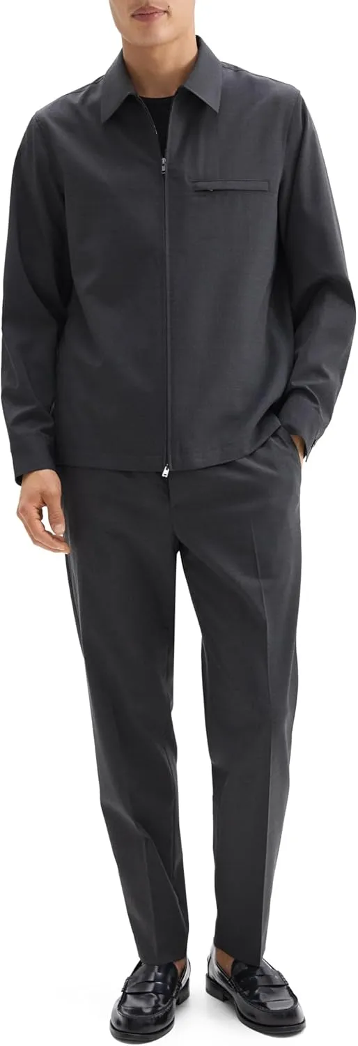 Theory Men's Overshirt Travel Jacket in Motion Wool