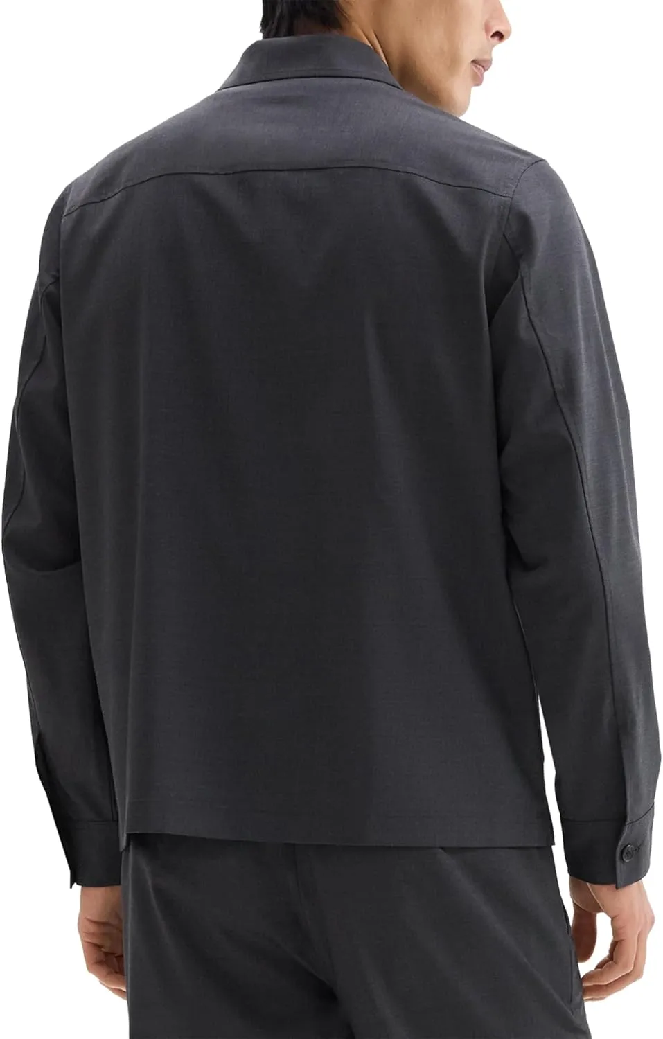 Theory Men's Overshirt Travel Jacket in Motion Wool