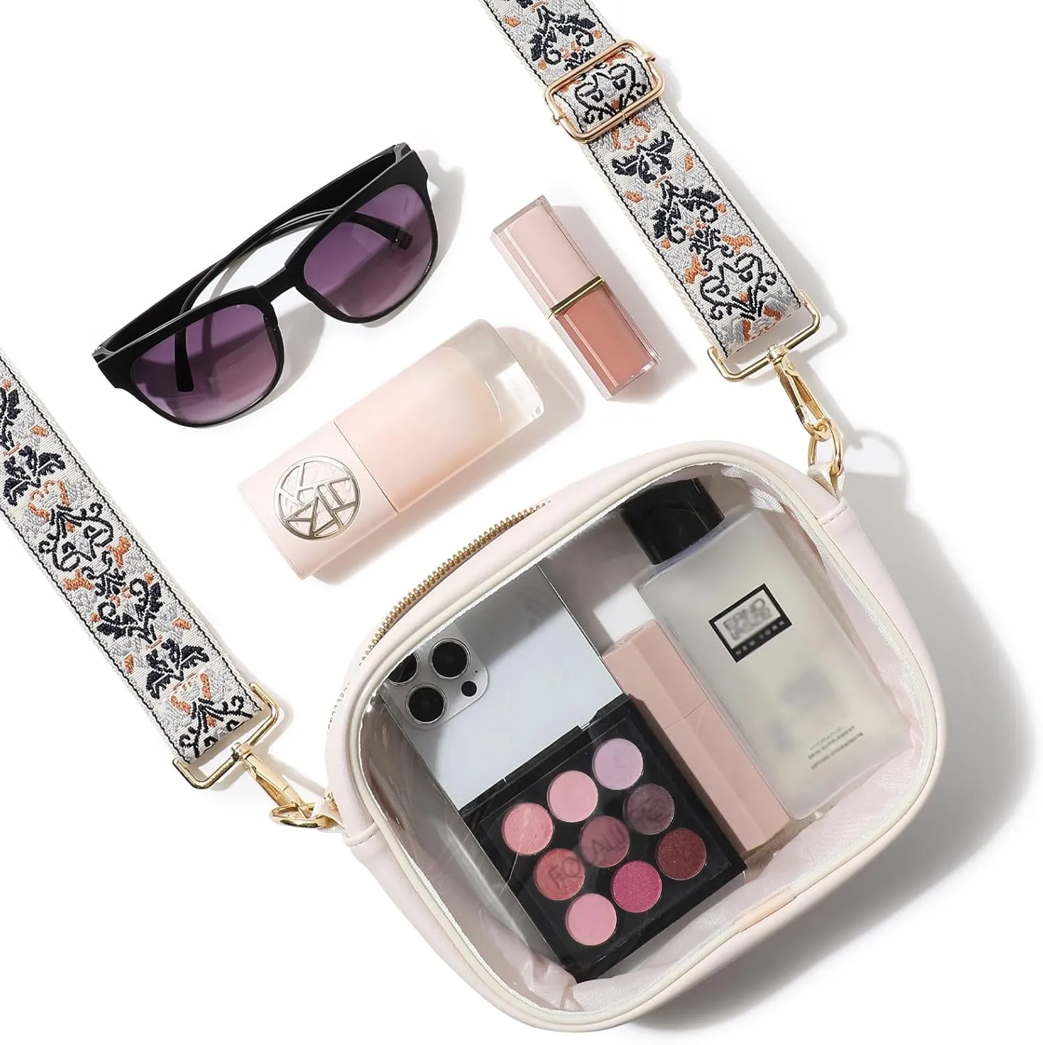 TOBVZOO Clear Bag Stadium Approved, Crossbody Transparent Bag for Concerts Sports Events, Purses for Men & Women