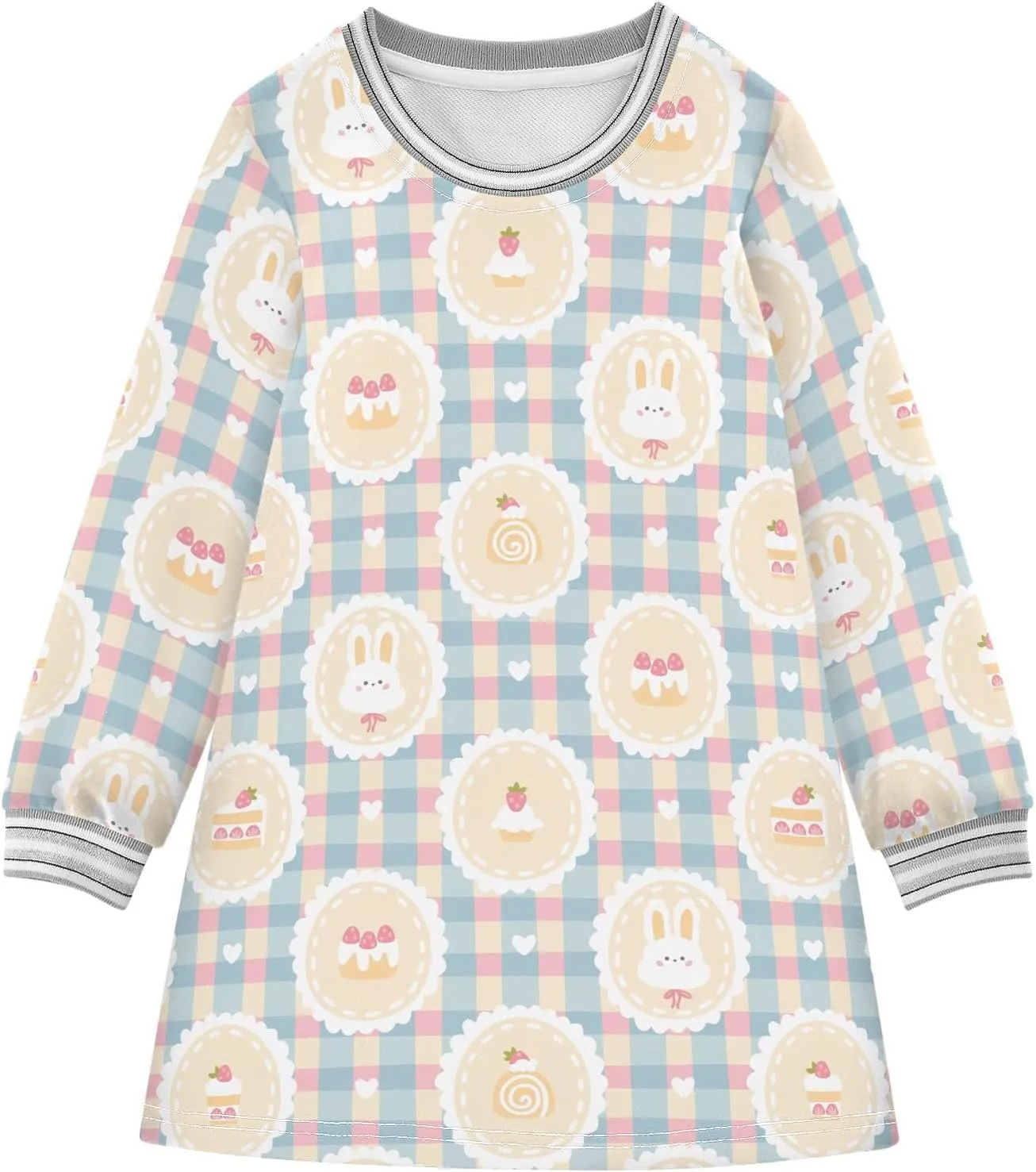 Toddler Girl Long Sleeve Dress Casual Dresses Kids Fall Winter Clothe 2-8 Years