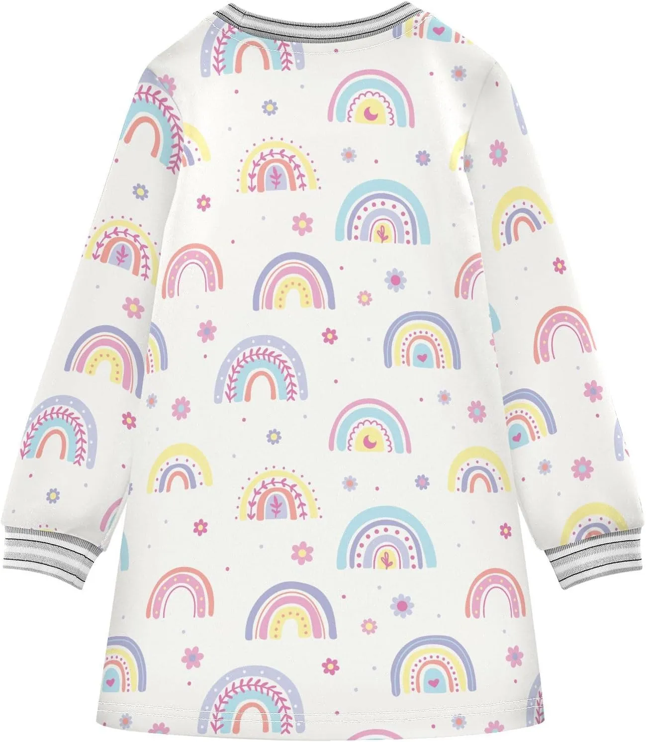 Toddler Girl Long Sleeve Dress Casual Dresses Kids Fall Winter Clothe 2-8 Years
