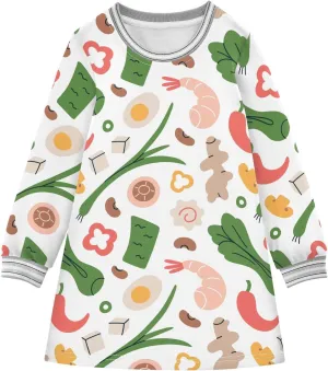 Toddler Girl Long Sleeve Dress Casual Dresses Kids Fall Winter Clothe 2-8 Years