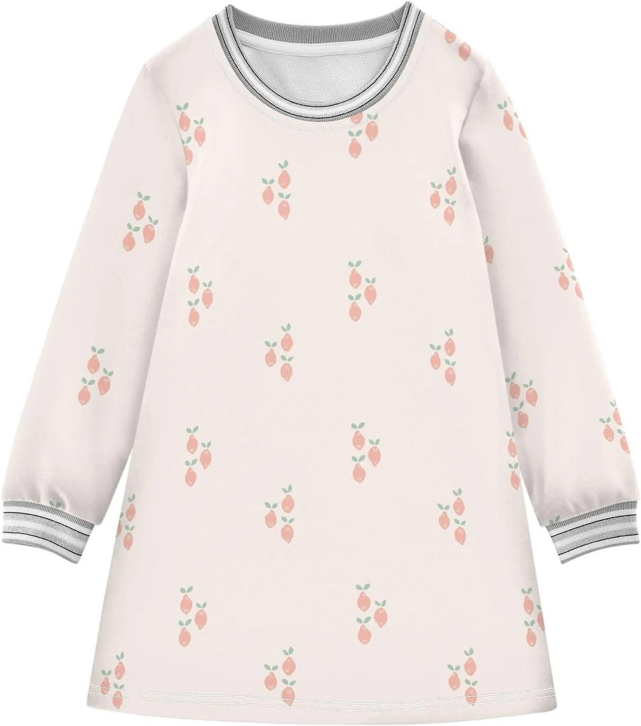 Toddler Girl Long Sleeve Dress Casual Dresses Kids Fall Winter Clothe 2-8 Years