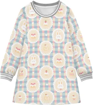Toddler Girl Long Sleeve Dress Casual Dresses Kids Fall Winter Clothe 2-8 Years