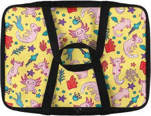 TODIYADDU Axolotl Coral Casserole Carrier for Women Novelty Food Warmer Container with Carrying Strap Trendy Food Carrying Bag for Picnic Potluck Party Portable Lasagna Holder Lunch Bag Nice Gifts