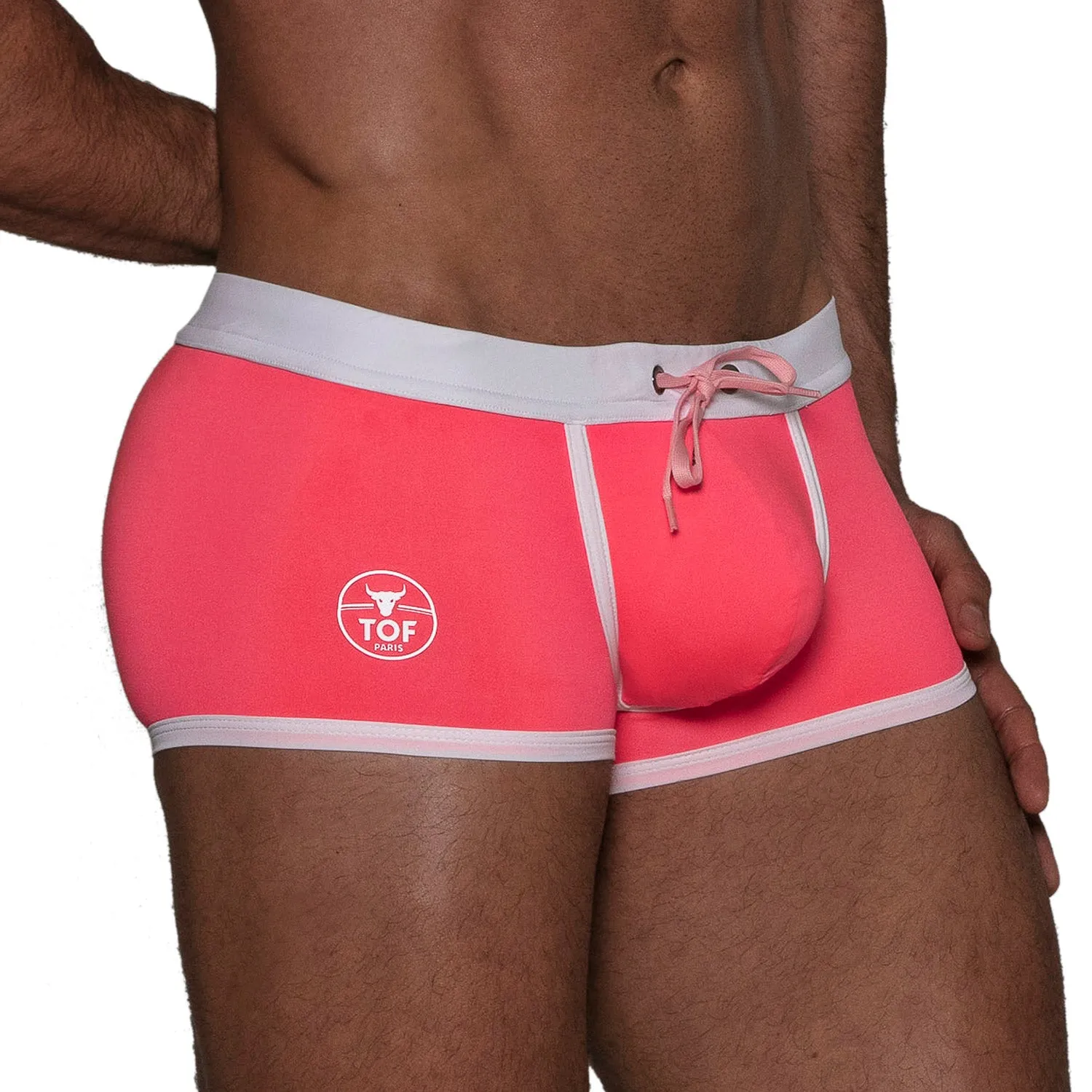 TOF PARIS NEON SWIM TRUNKS PINK