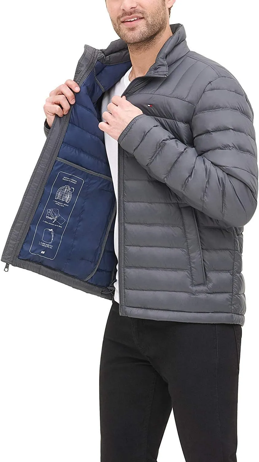 Tommy Hilfiger Men's Real Down Insulated Packable Puffer Jacket