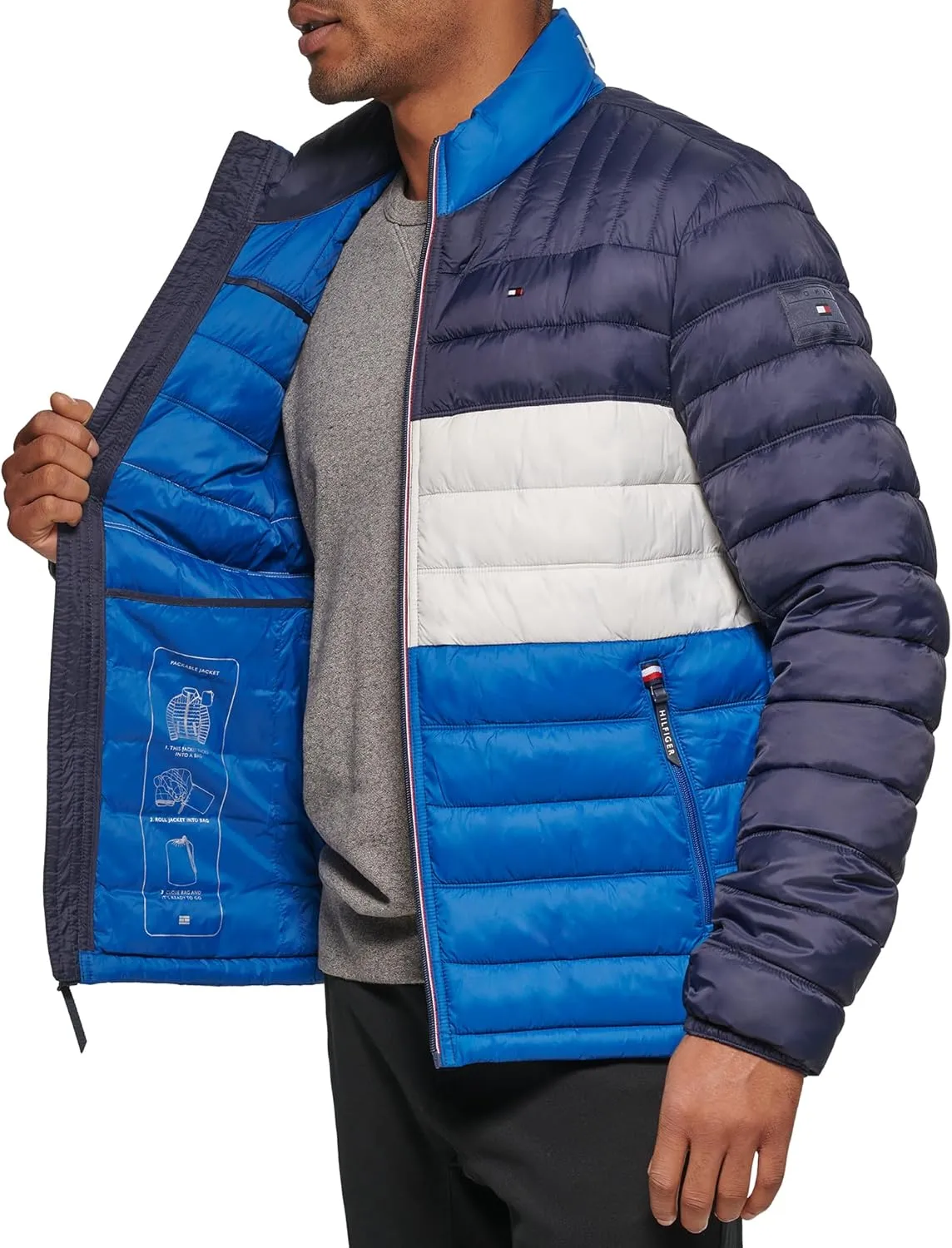 Tommy Hilfiger Men's Ultra Loft Lightweight Packable Puffer Jacket (Standard and Big & Tall)